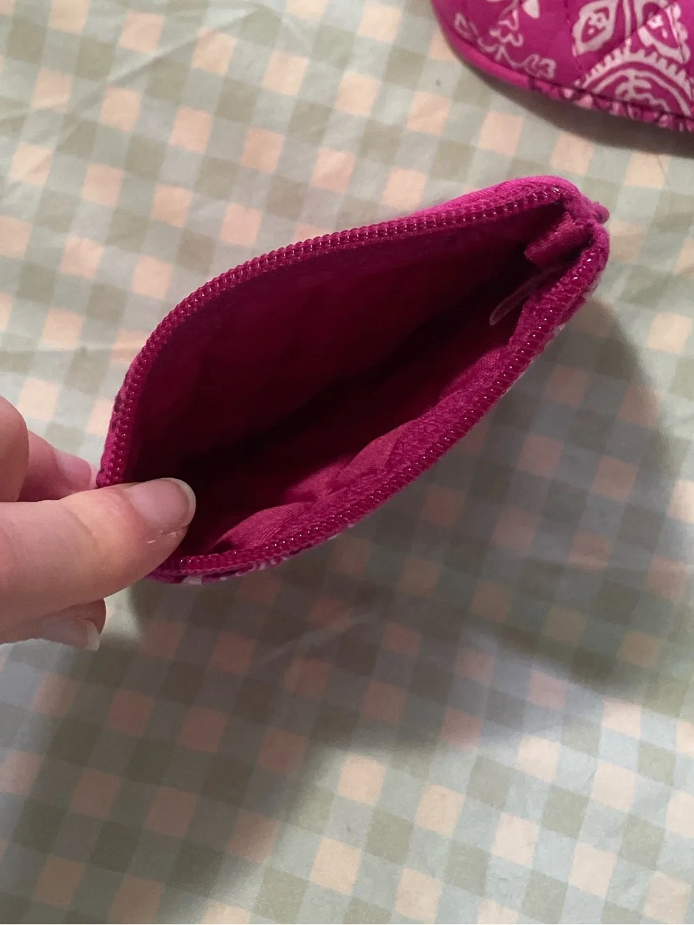 Vera Bradley Medium and Small Cosmetic Bags in Stamped Paisley
